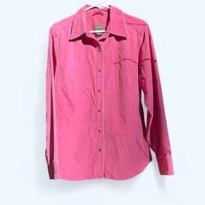 Eddie Bauer Corduroy Pink Button Down